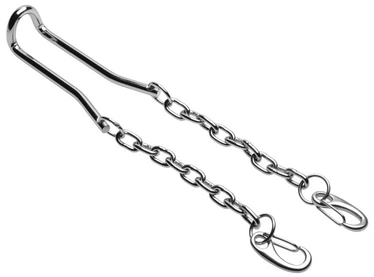 Hitch Metal Ball Stretcher With Chains Cock Rings