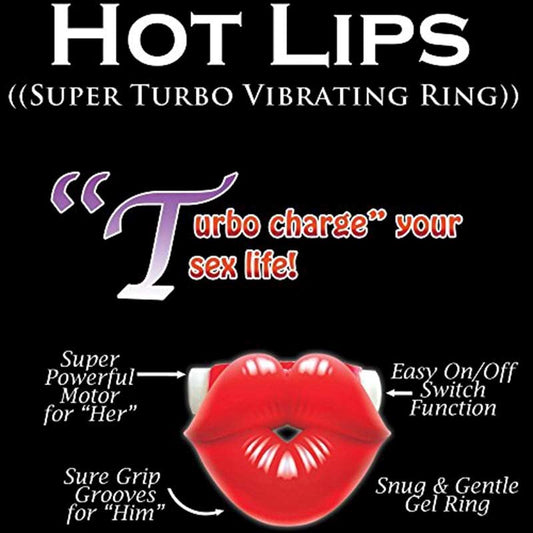 Hot Lips Vibrating Cock Ring - Vibrating Cock Rings