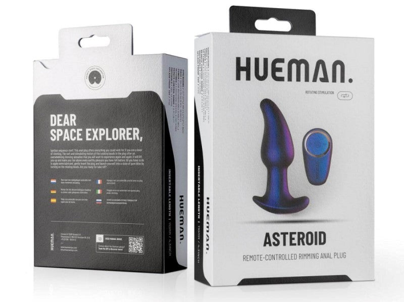 Hueman Asteroid Remote Controlled Rimming Anal Plug Butt Plugs