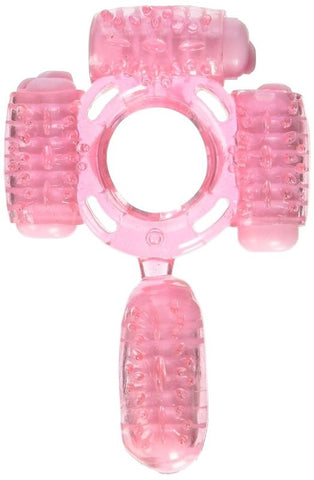 Humm Dinger Super Quad Ring Pink - Cock Rings