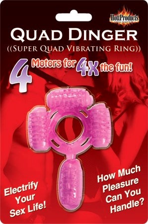 Humm Dinger Super Quad Ring Pink - Cock Rings