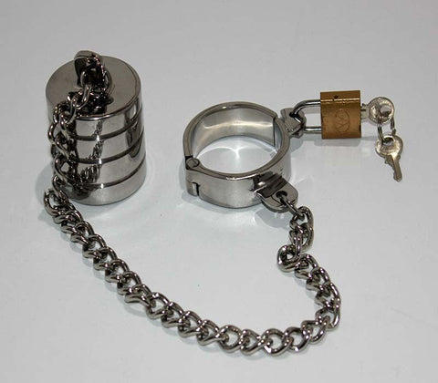 Hung Low Steel Ball Stretcher - Ball and Cock Toys