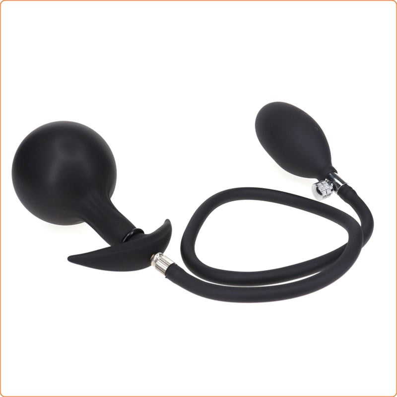 Inflatable Dildo Metal Ball Inside Butt Plug Butt Plugs