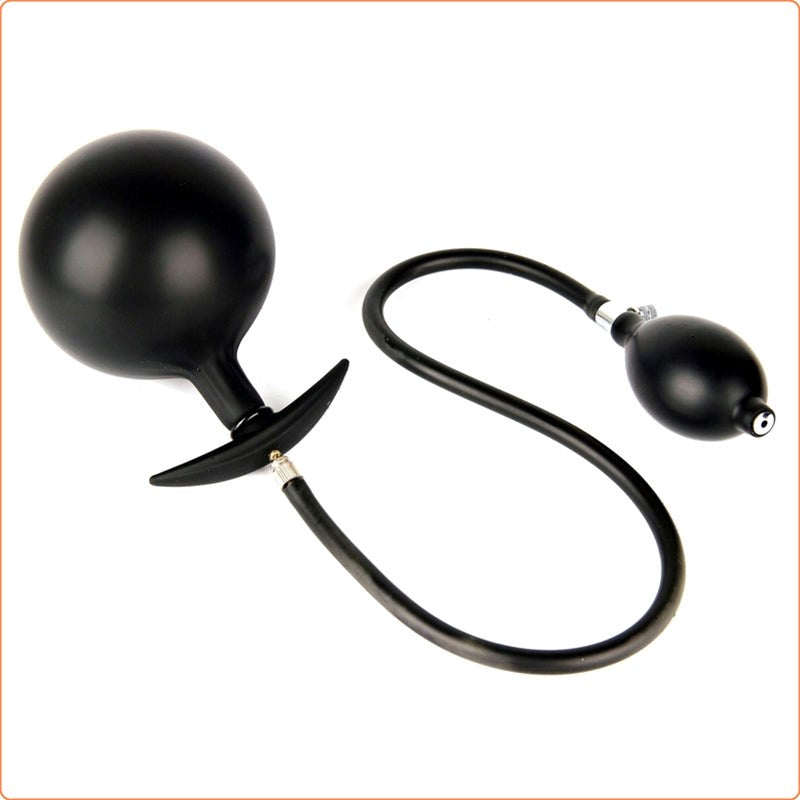 Inflatable Dildo Metal Ball Inside Butt Plug Butt Plugs