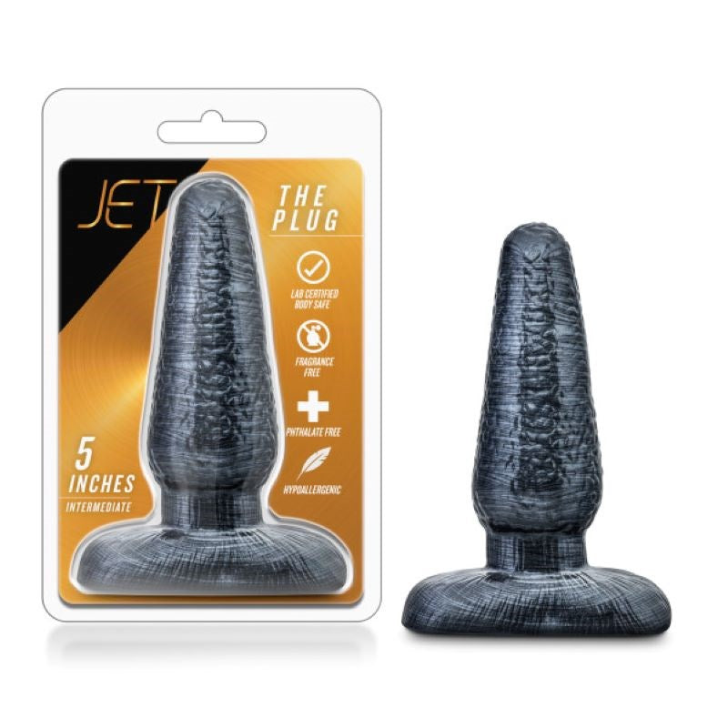 Jet The Plug - Carbon Metallic Black Butt Plugs