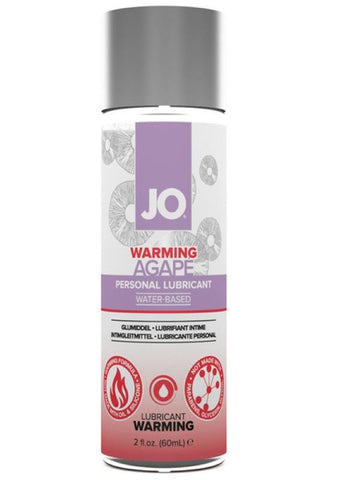 Jo Agape Warming Lubricant - Hypoallergenic and Gentle - Water Based Lubes