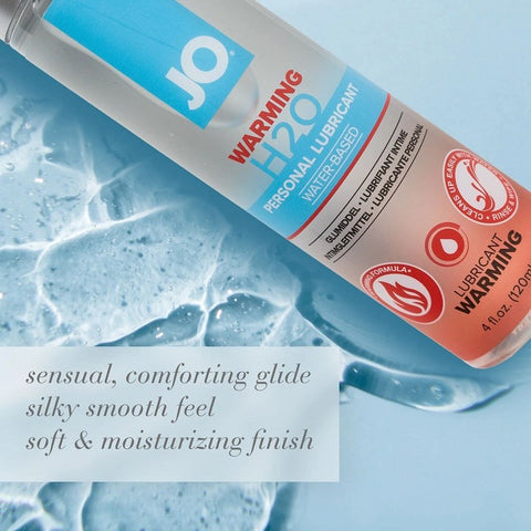Jo Warming H2O Water-Based Lubricant - Water Based Lubes