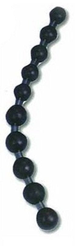 Jumbo Jelly Thai Beads Black Butt Plugs