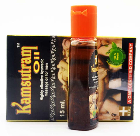 Kamsutram - Natural Aphrodisiac Oil for Stronger Erections - Massage Oils and Lubricants