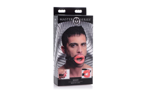 Master Series Sissy BDSM Play Mouth Gag - Bondage Gags and Bits