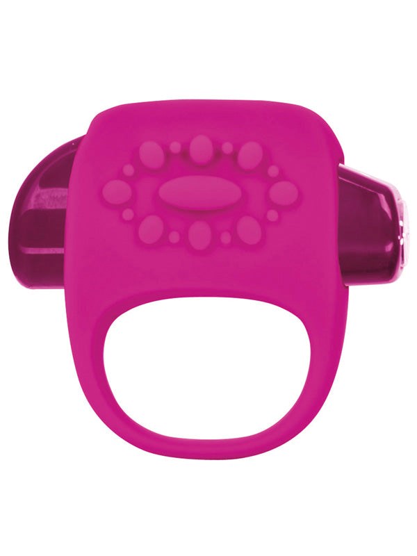 Key by Jopen Halo Vibrating Cock Ring Pink Cock Rings