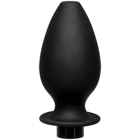 Kink Flow Fill Silicone Anal Douche Accessory Black - Enemas and Douches