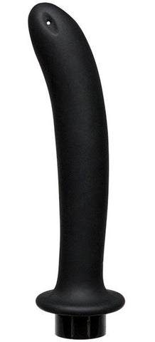 Kink Flow Silicone Anal Douche Accessory Extra Deep Black - Enemas and Douches
