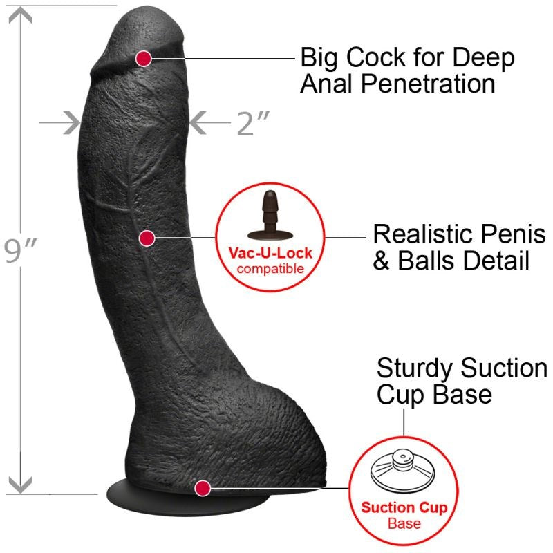 Kink The Perfect P-Spot Cock Black Anal Dildos