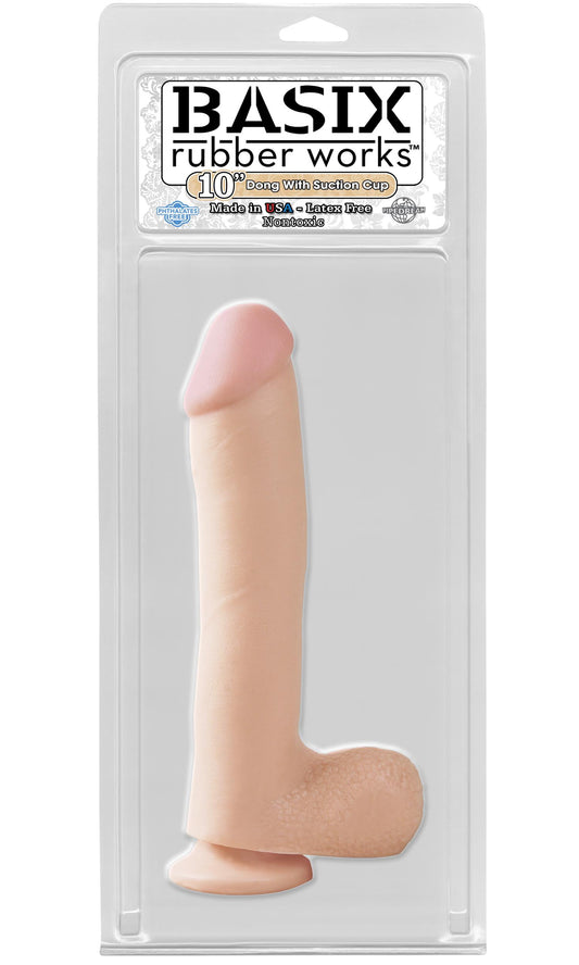 Pipedream Basix 10 Inch Suction Cup Realistic Dildo {% if variant != 'Default Title' and variant != blank %} {% endif %} Realistic Dildos