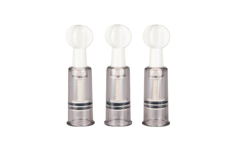 Fetish Collection Nipple and Clit Suckers 3 Piece - Nipple and Clit Clamps