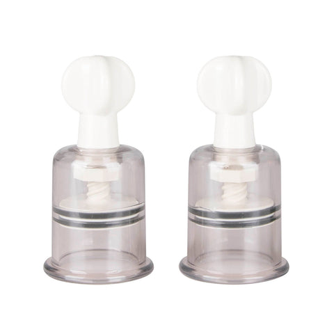 Easy Toys Fetish Collection Nipple and Clit Suckers Large 2 Piece - Nipple and Clit Clamps