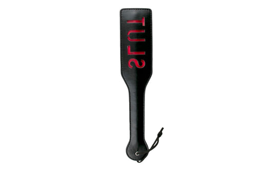 Fetish Collection Fetish Play Slut Paddle Black - Paddles And Slappers