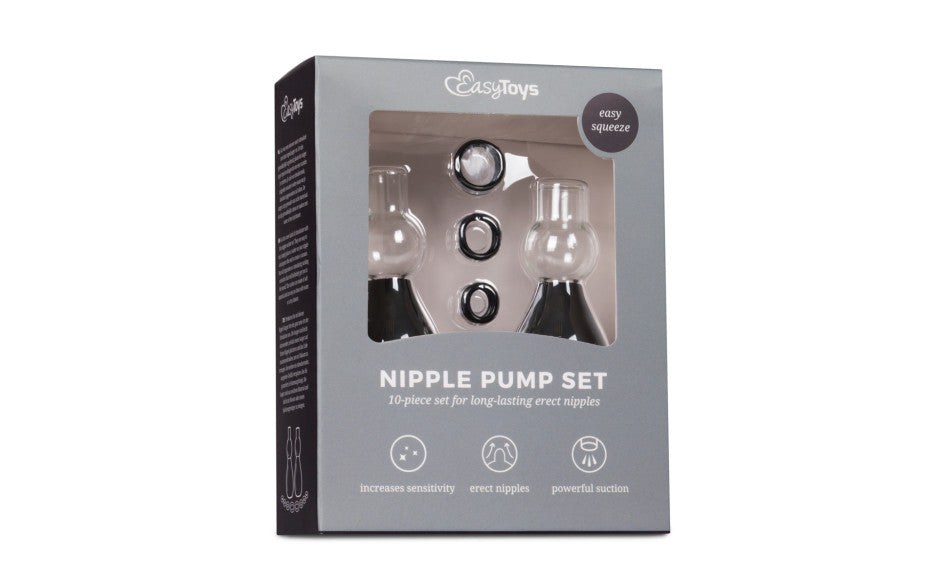 Fetish Collection Nipple Sucker Black 2 Piece Nipple and Clit Clamps