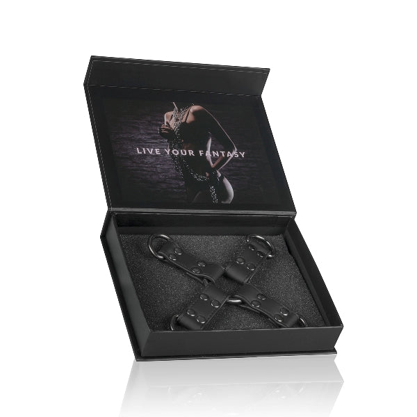 Easy Toys Fetish Collection BDSM Play Hogtie Black Cuffs And Restraints