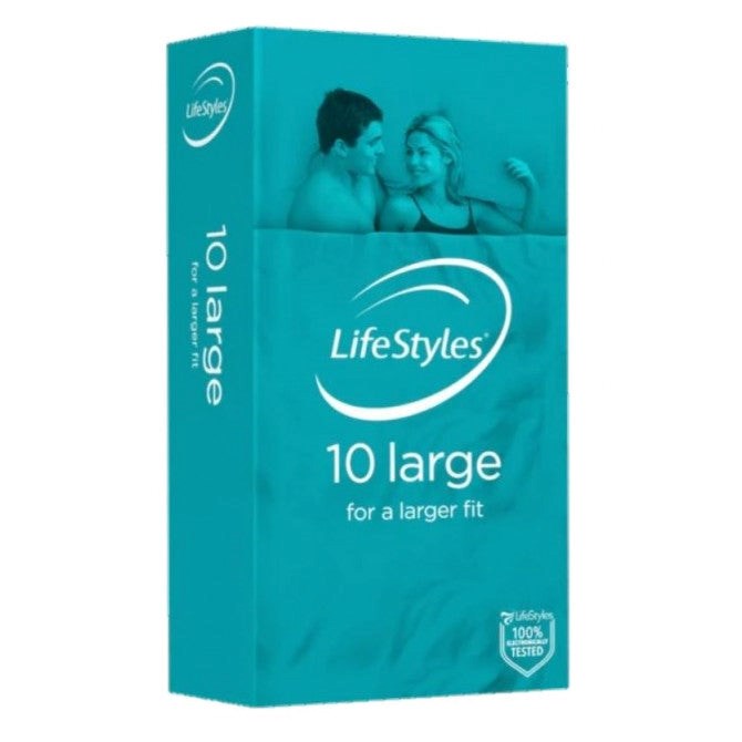 Lifestyle Larger Condoms 10 pieces Condoms