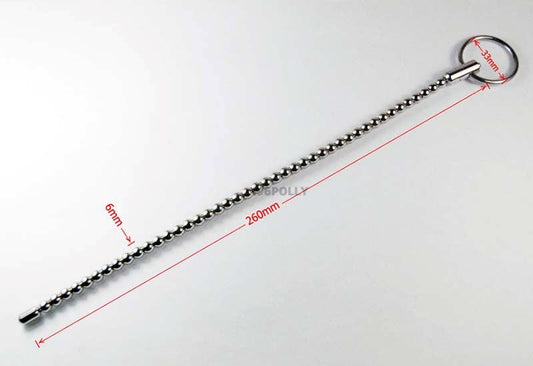 Long Shanks Beaded Urethral Sound - Penis Plugs