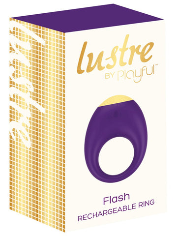 Lustre by Playful Flash Rechargeable Ring - Cock Rings