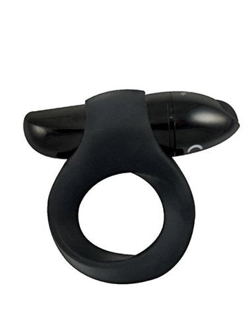 Mack Tuff Power Vibrating Cock Ring Black - Cock Rings