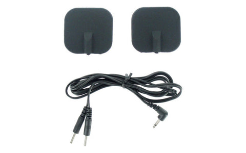 Zeus Deluxe Black Electro Pads 2 Pack - Electro Sex