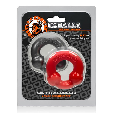 OxBalls Ultraballs 2 Pack Mens Stretchy Cock Rings - Stretchy Cock Rings