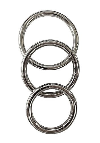 Manbound Cock Rings 3 Pack Metal Cock Rings