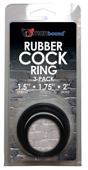 Manbound Cock Rings 3 Pack Metal Cock Rings