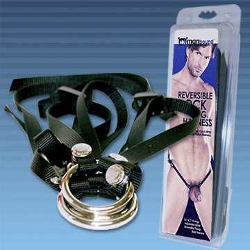 Manbound Reversible Rubber Cock Ring Harness Cock Rings