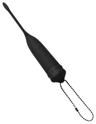 Masters Series Cadence Vibrating Silicone Sound Black - Penis Plugs