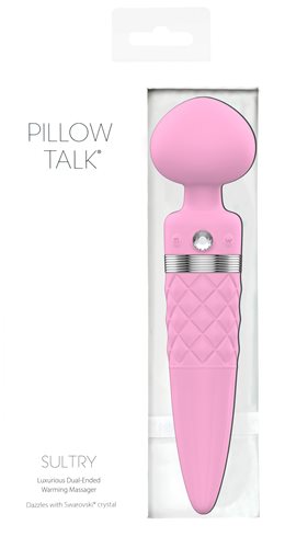 Pillow Talk Sultry Dual Ended Warming Body Wand Massager Body Wands