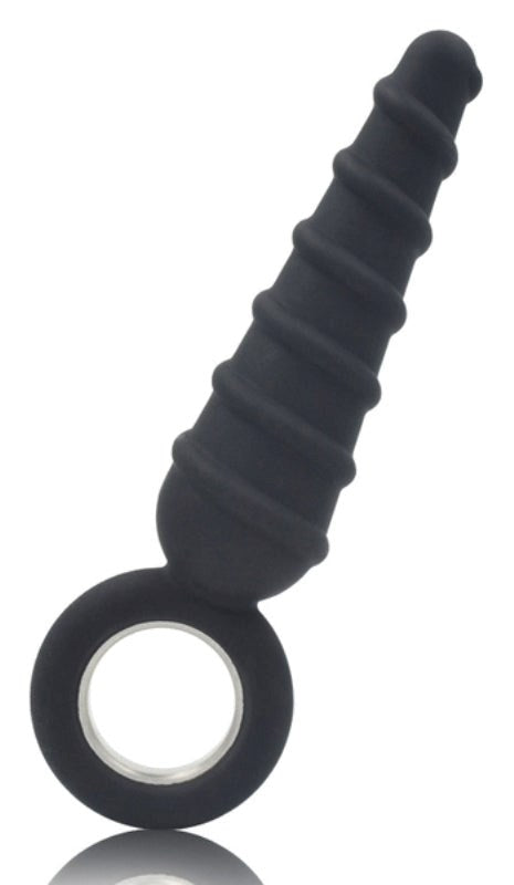 Metal O-Ring Spiral Silicone Anal Plug Butt Plugs