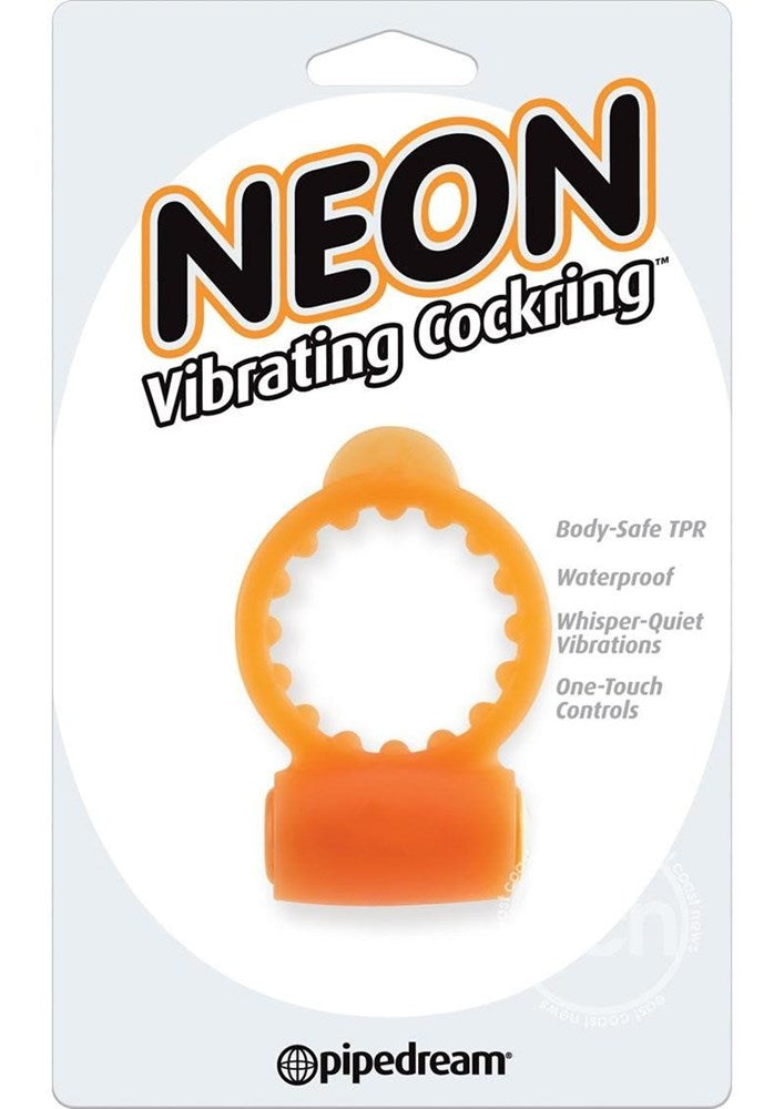 Neon Vibrating Cock Ring Blue Cock Rings