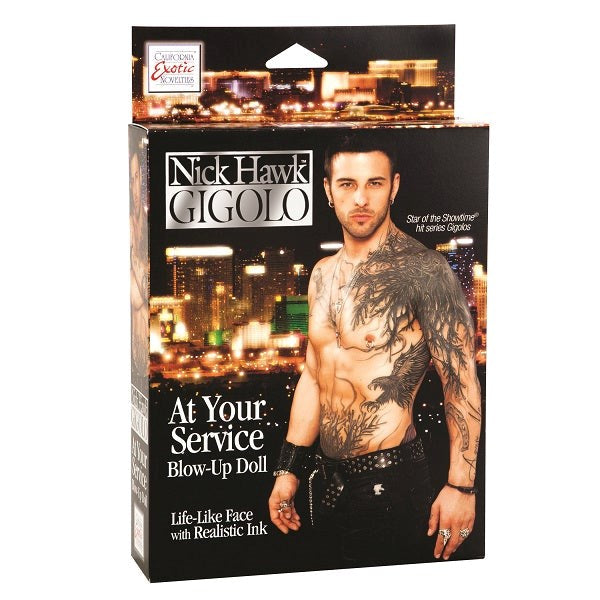 Nick Hawk GIGOLO At Your Service Blow-Up Doll Love Dolls