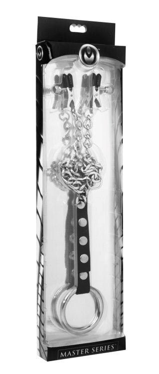 Nipple Clamps And Cock Ring Set - Cock Rings