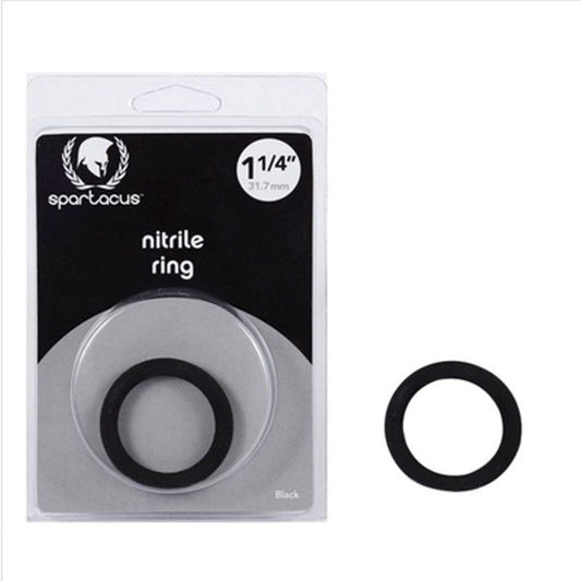 Nitrile C Ring - Black 1.25in - Stretchy Cock Rings