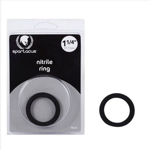 Nitrile C Ring - Black 1.25in - Stretchy Cock Rings