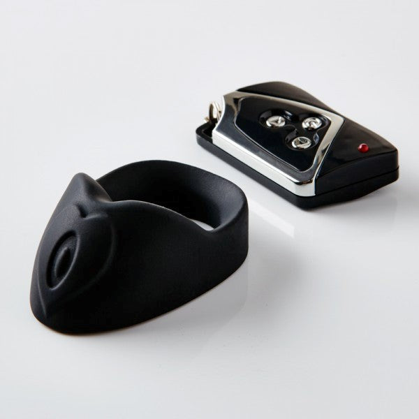 Nu Sensuelle Remote Control Partner Ring Black Cock Rings