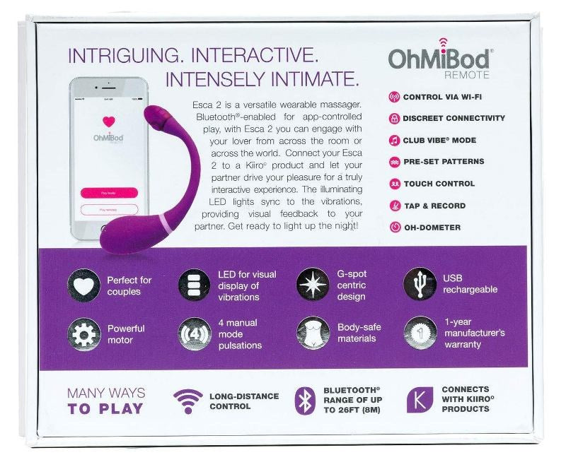 OhMiBod Esca 2 for Kiiroo Masturbators and Strokers