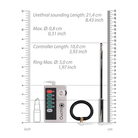 OUCH! Pleasurable E-stim Urethral Sounding Exploration Kit - Penis Plugs
