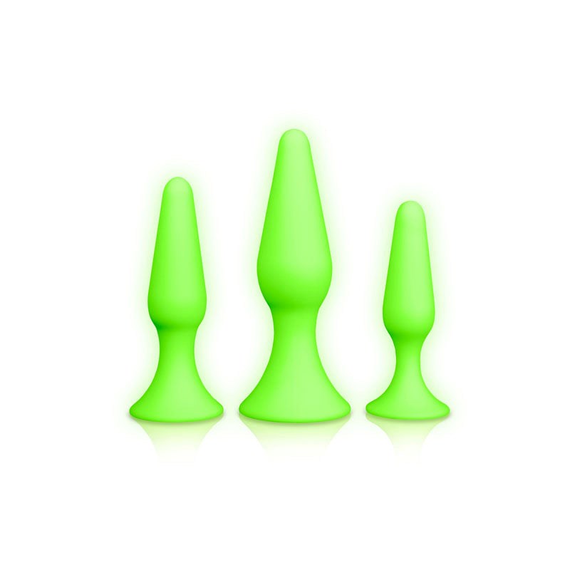 OUCH! Glow in Dark Butt Plug Set Butt Plugs