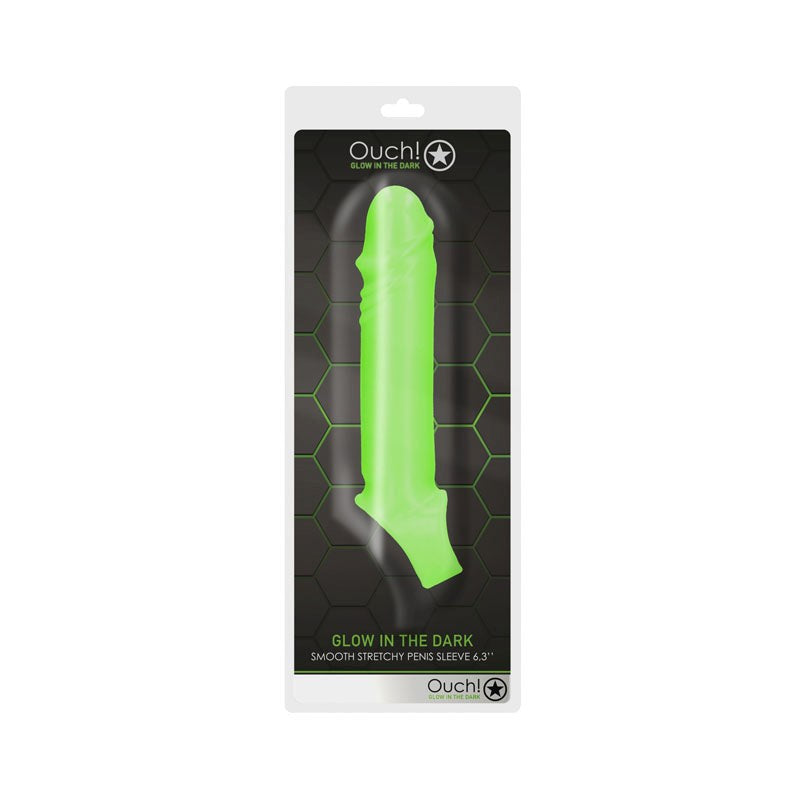 OUCH! Glow In Dark Smooth Stretchy Penis Sleeve Pumps, Extenders and Sleeves