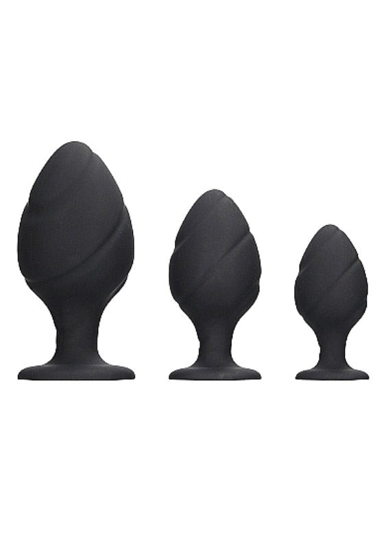 Ouch! Swirled Butt Plug Set Butt Plugs