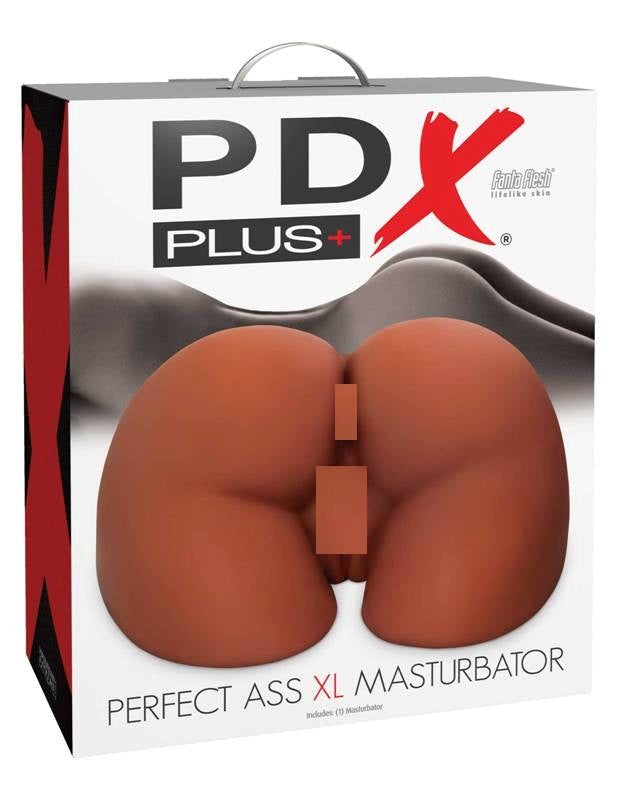 PDX Plus Perfect Ass XL Masturbator Brown Realistic Butts And Vaginas