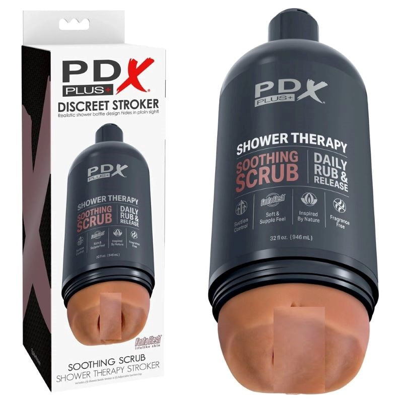 PDX Plus Shower Therapy - Soothing Scrub Realistic Butts And Vaginas