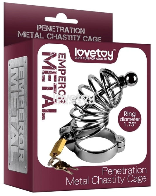 Penetration Metal Chastity Cage - Male Chastity